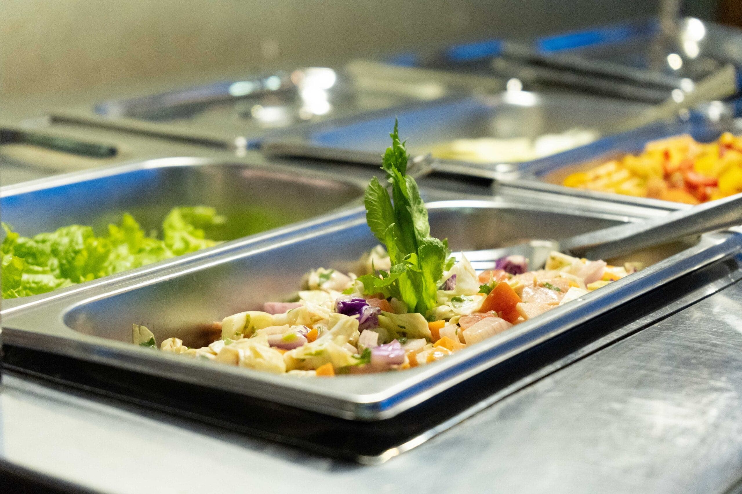 Elegant dining setting with beautifully arranged tables